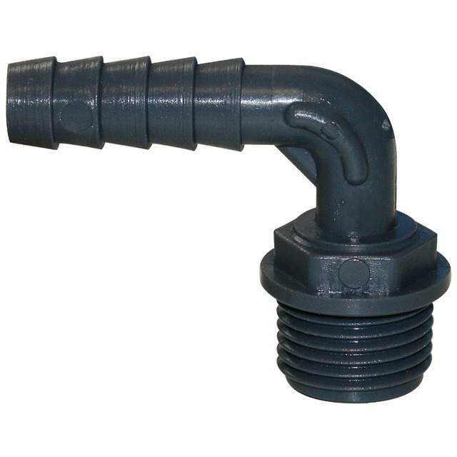 Coude 90° Polypropylene Male 1/2" 15X21 Cannele Tuyau 12 MM référence fournisseur 33046060